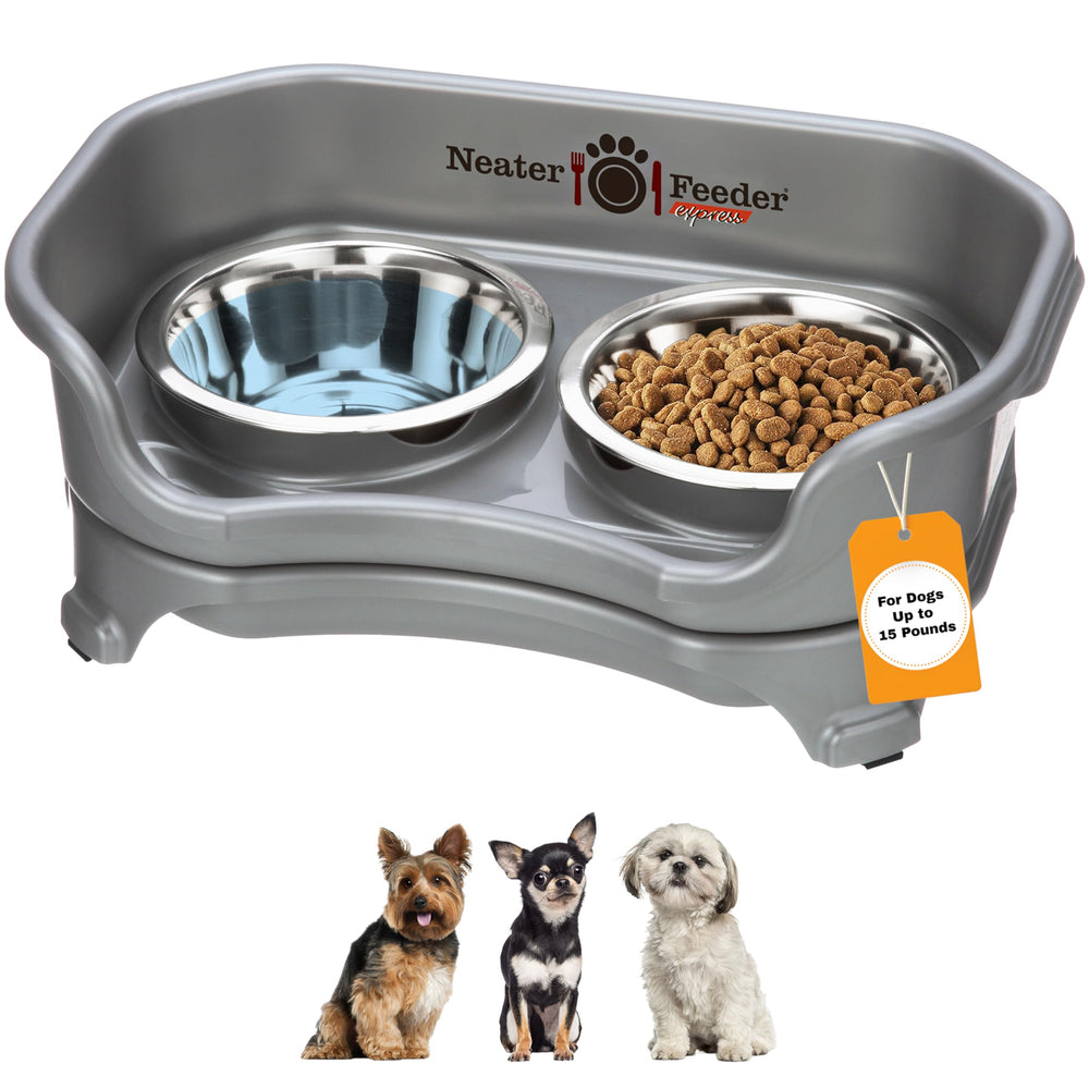 Neater Feeder Express mess-proof feeding station keeps spills contained for a tidy home.