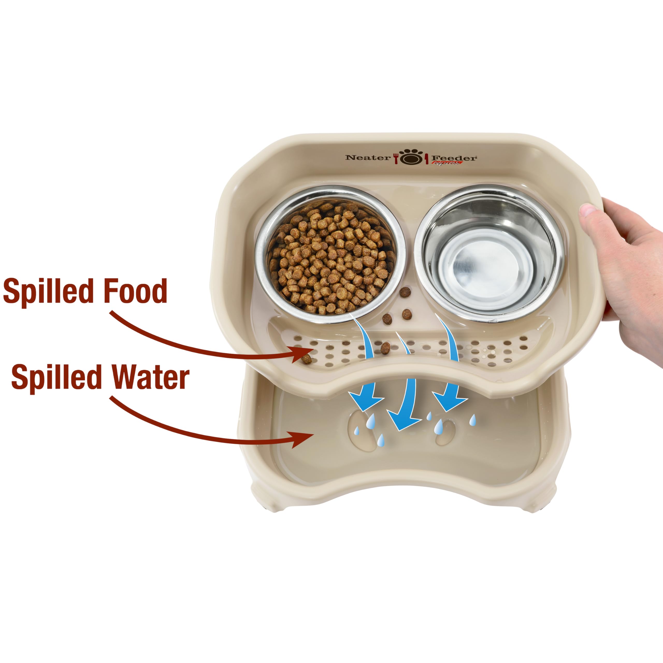 Neater Feeder Express whisker-friendly dishes reduce whisker fatigue during meals.