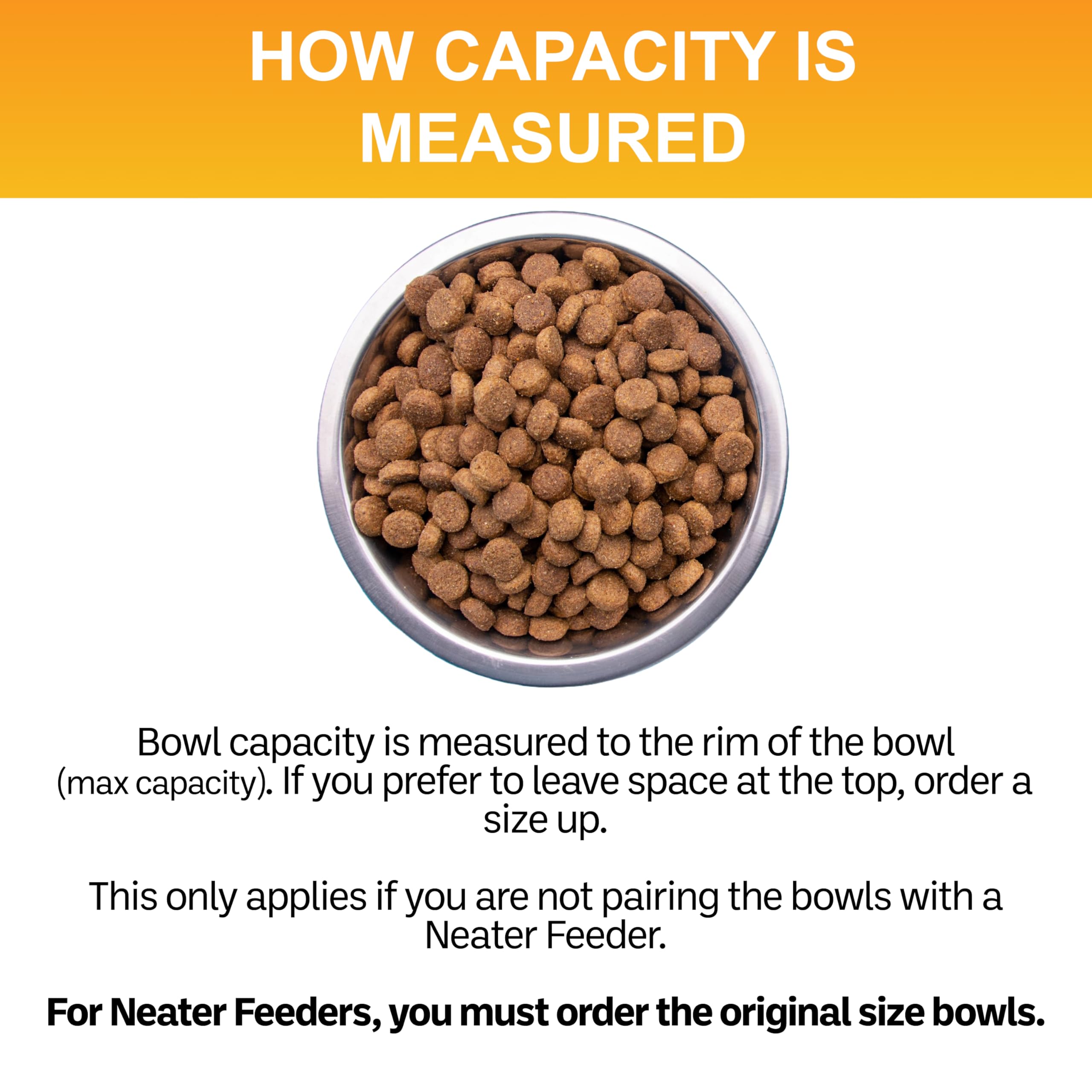 Neater Pet Brands top diameter 8-5 inches measurement for fit checks