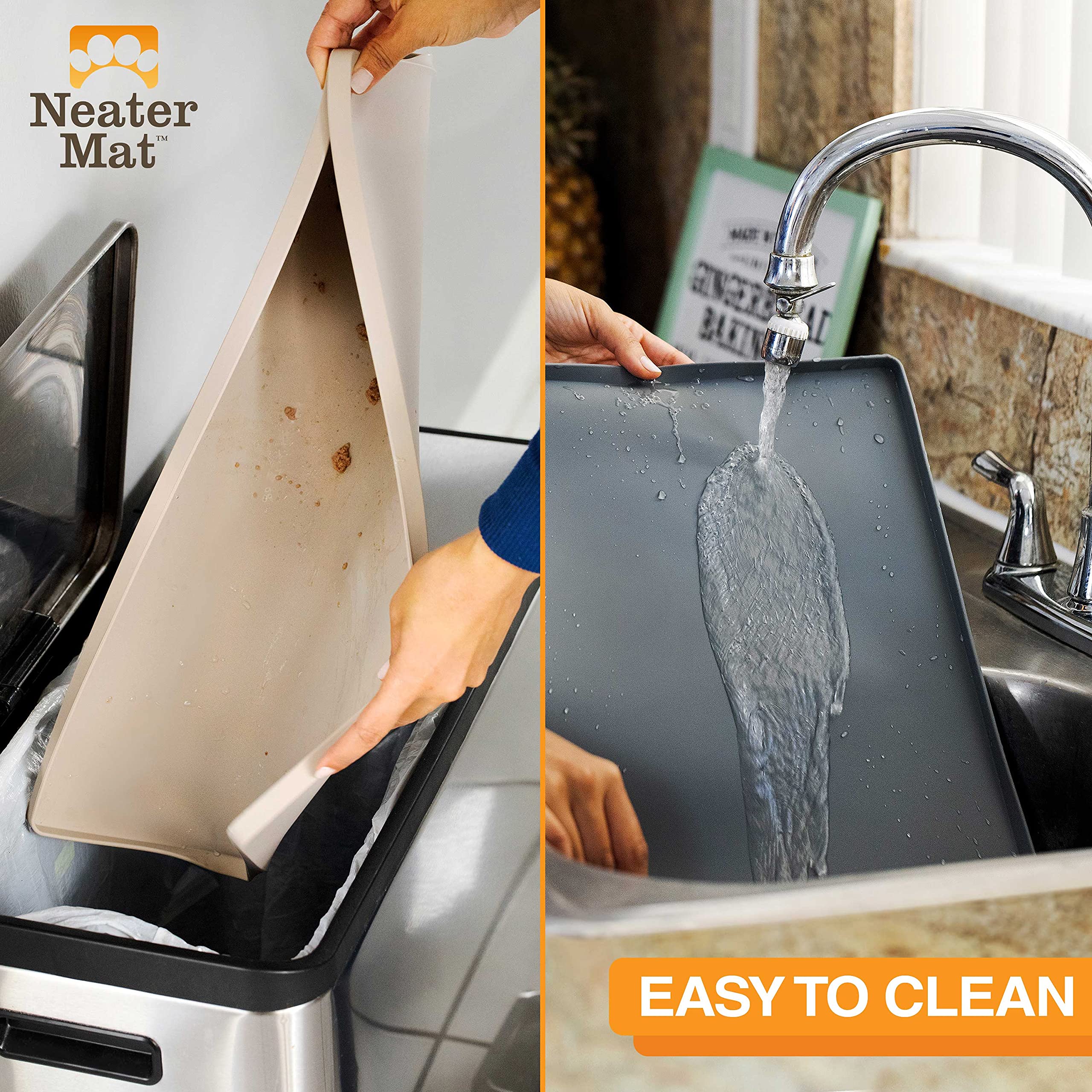 Neater Mat easy-clean surface for quick maintenance