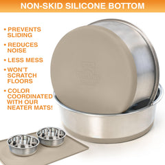 Neater Pet Brands extra-thick stainless steel resists dents for long-lasting use.