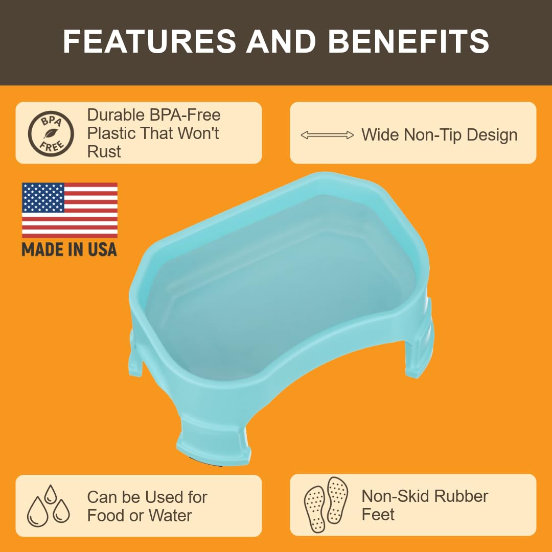 Neater Pet Brands large water bowl aquamarine base non-skid ensures stability