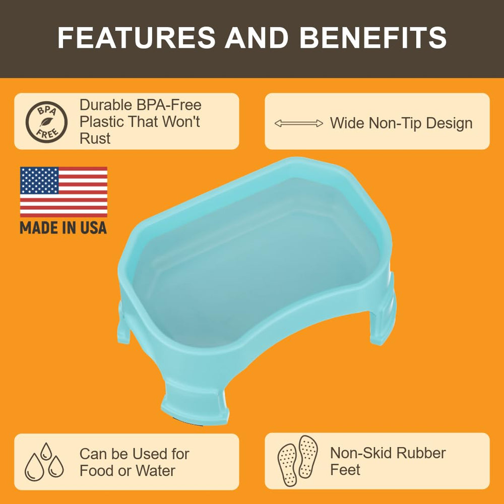 Neater Pet Brands large water bowl aquamarine base non-skid ensures stability