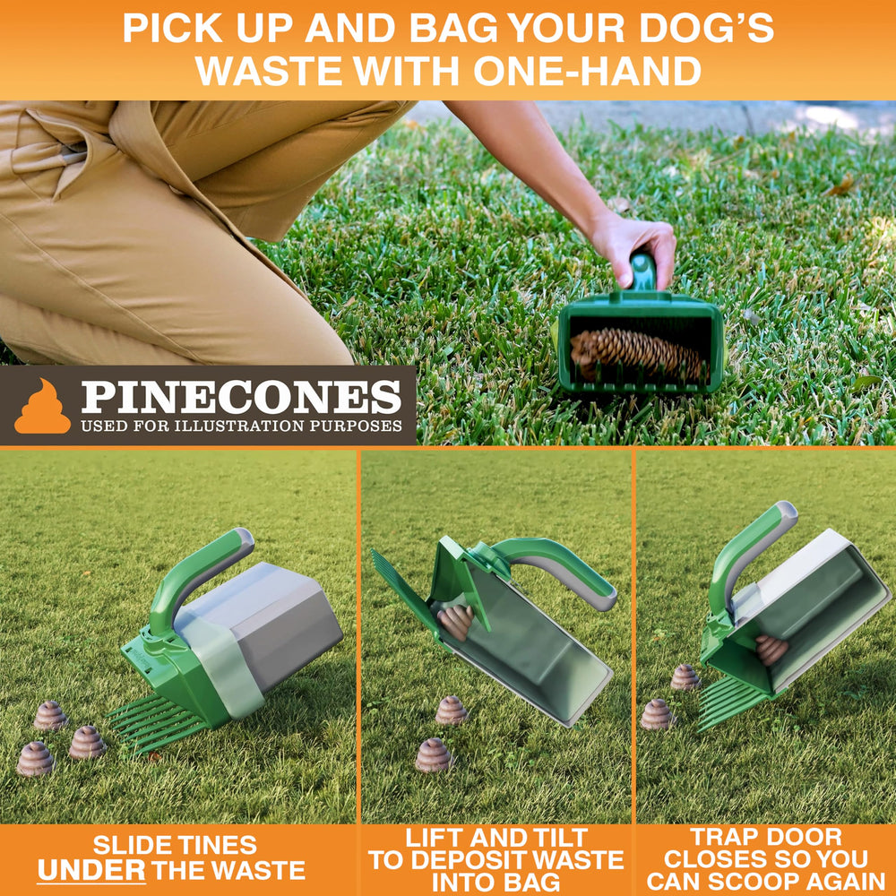 Neater Pet Brands Lift N’ Bag 2.0 easy-lift action in yards and parks