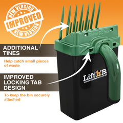 Neater Pet Brands Lift N’ Bag 2.0 trap-door feature visible for clean scoops.