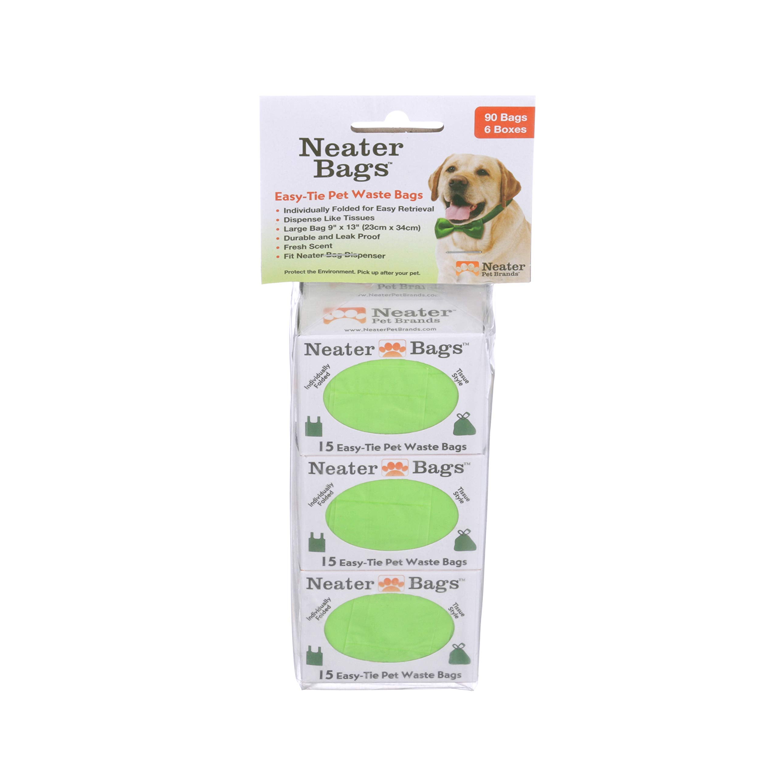 Neater Bags durability and leak-proof design handle large-dog messes responsibly.