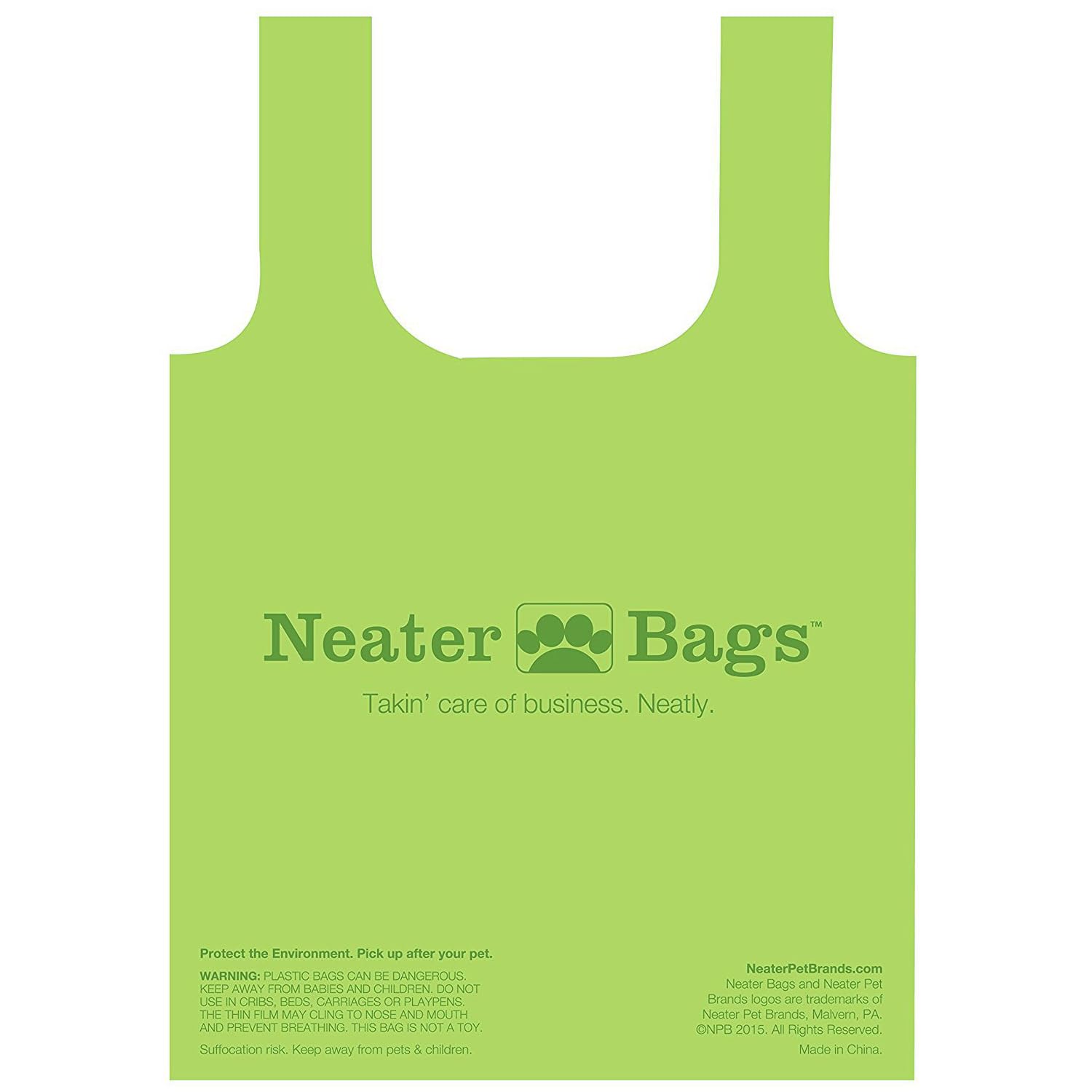Neater Bags one-at-a-time pull demonstrates mess-free bag retrieval for walks.