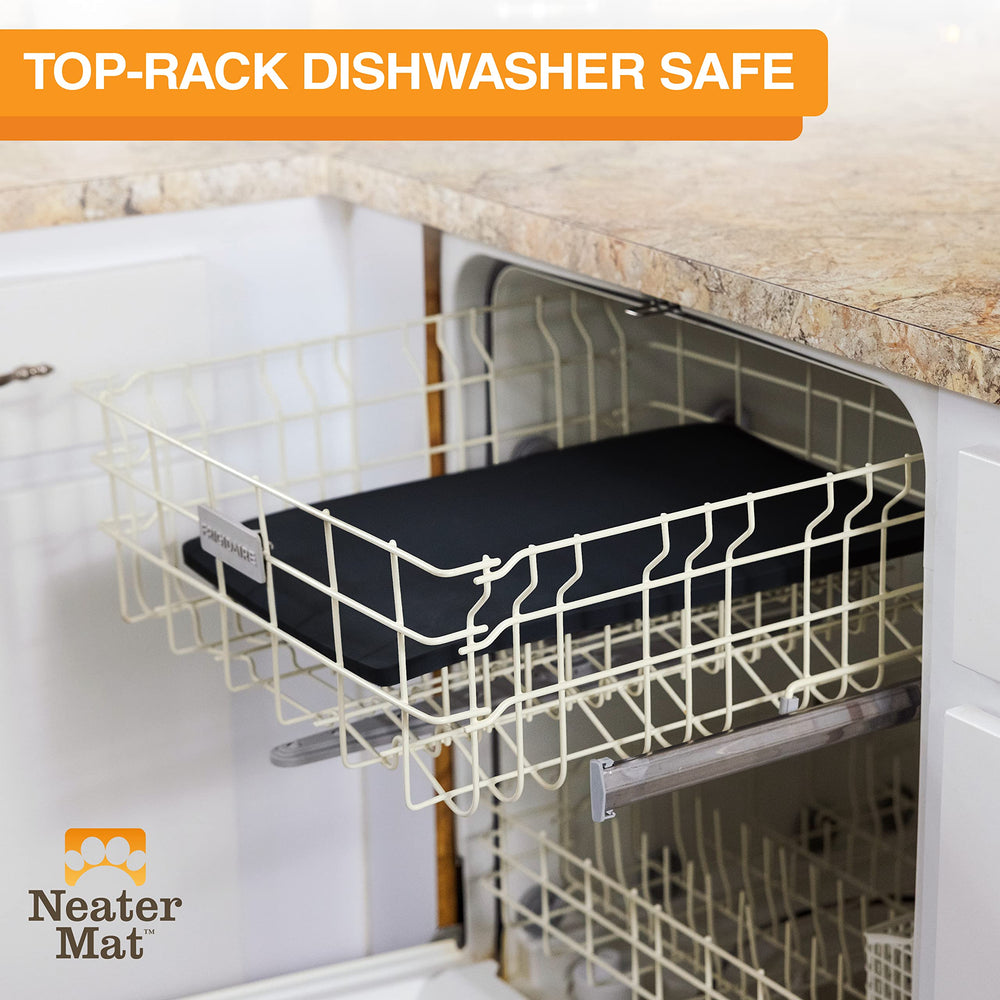 Neater Mat dishwasher-safe for fast cleanup