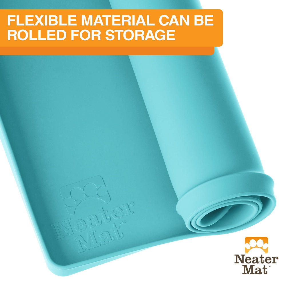 Neater Mat is dishwasher-safe for quick cleaning after meals.