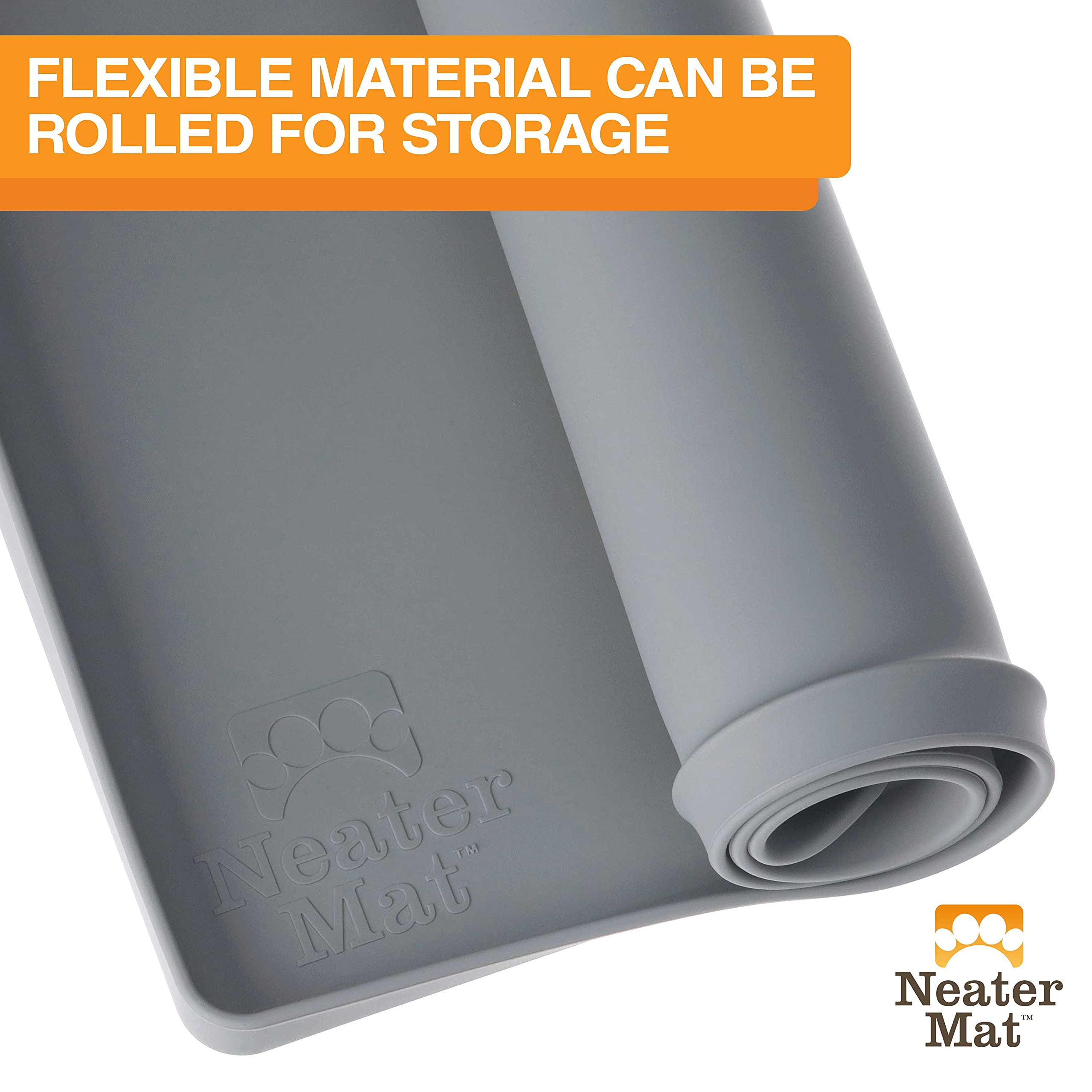 Neater Mat fits two medium to large bowls securely.