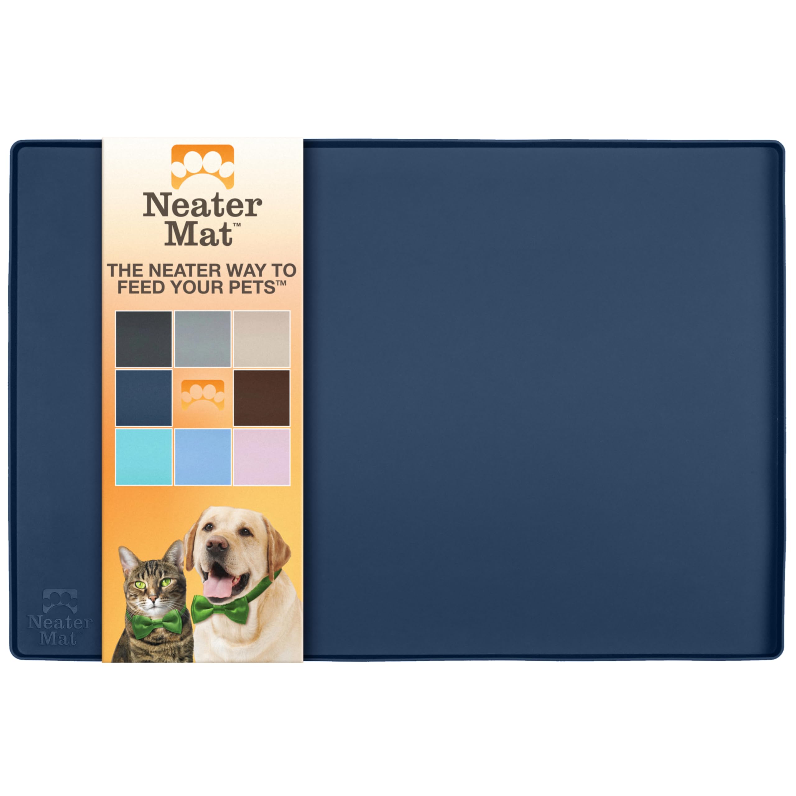 Neater Mat by Neater Pet Brands under bowls shields floors from spills.