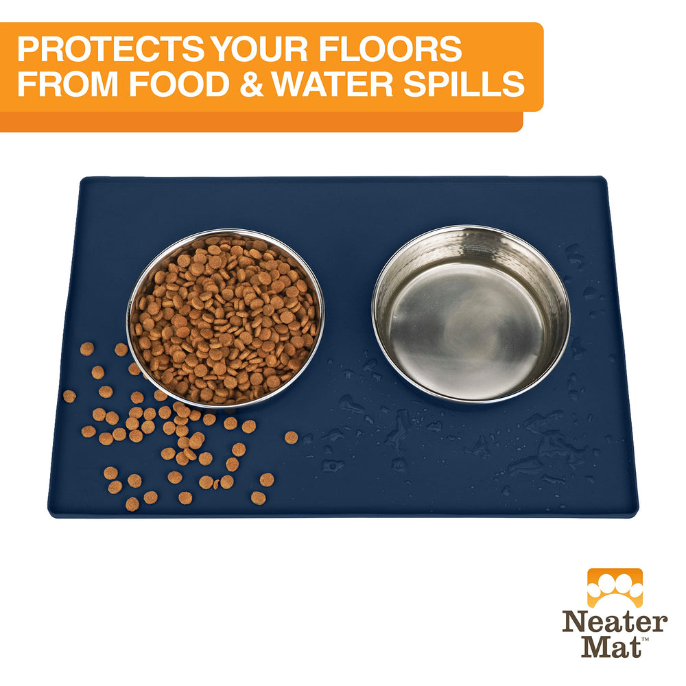 Neater Mat by Neater Pet Brands waterproof silicone protects floors from spills.