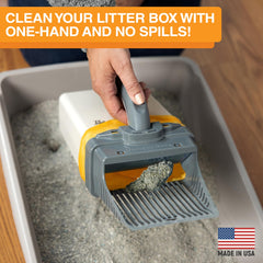 Neater Pet Brands Neater Scooper XL handle enables effortless one-handed scooping.