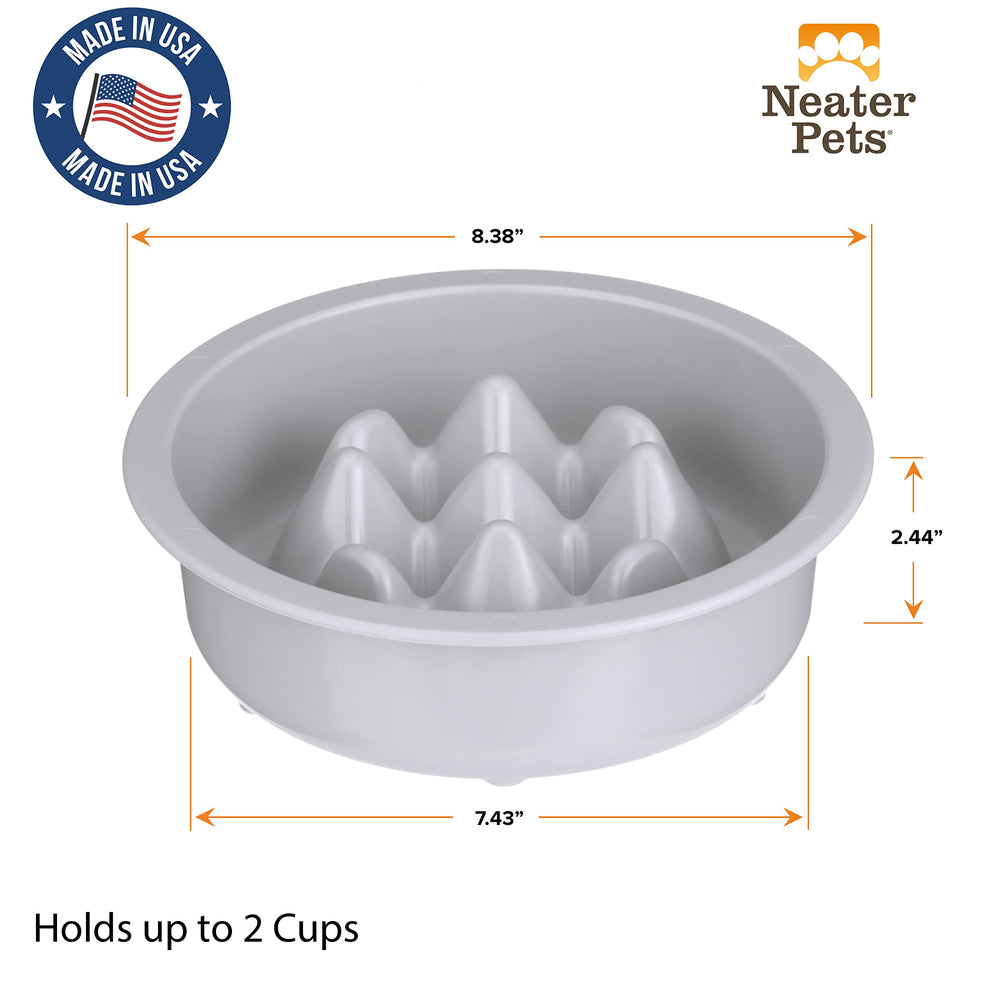 The Niner inside-feeder view demonstrates fit inside Neater Feeder Large for easy use.