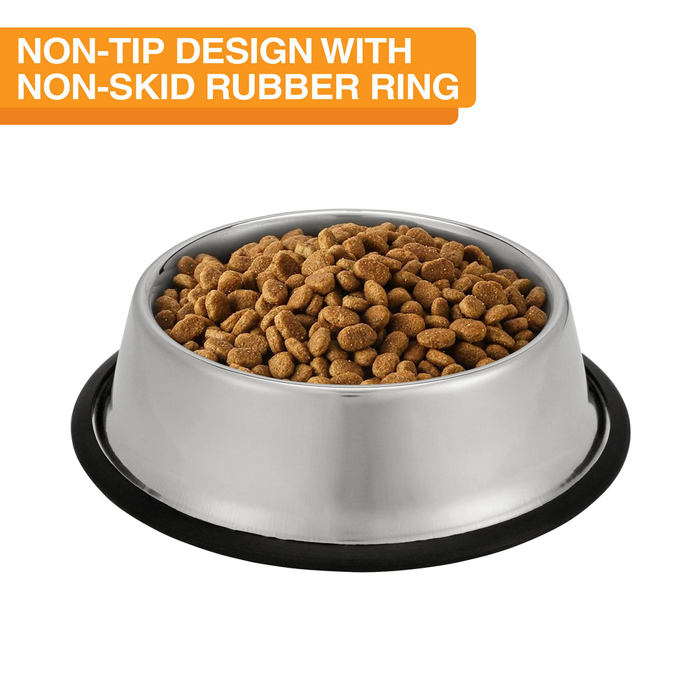Neater Pet Brands non-tip bowl with removable base ring prevents sliding during feeding.