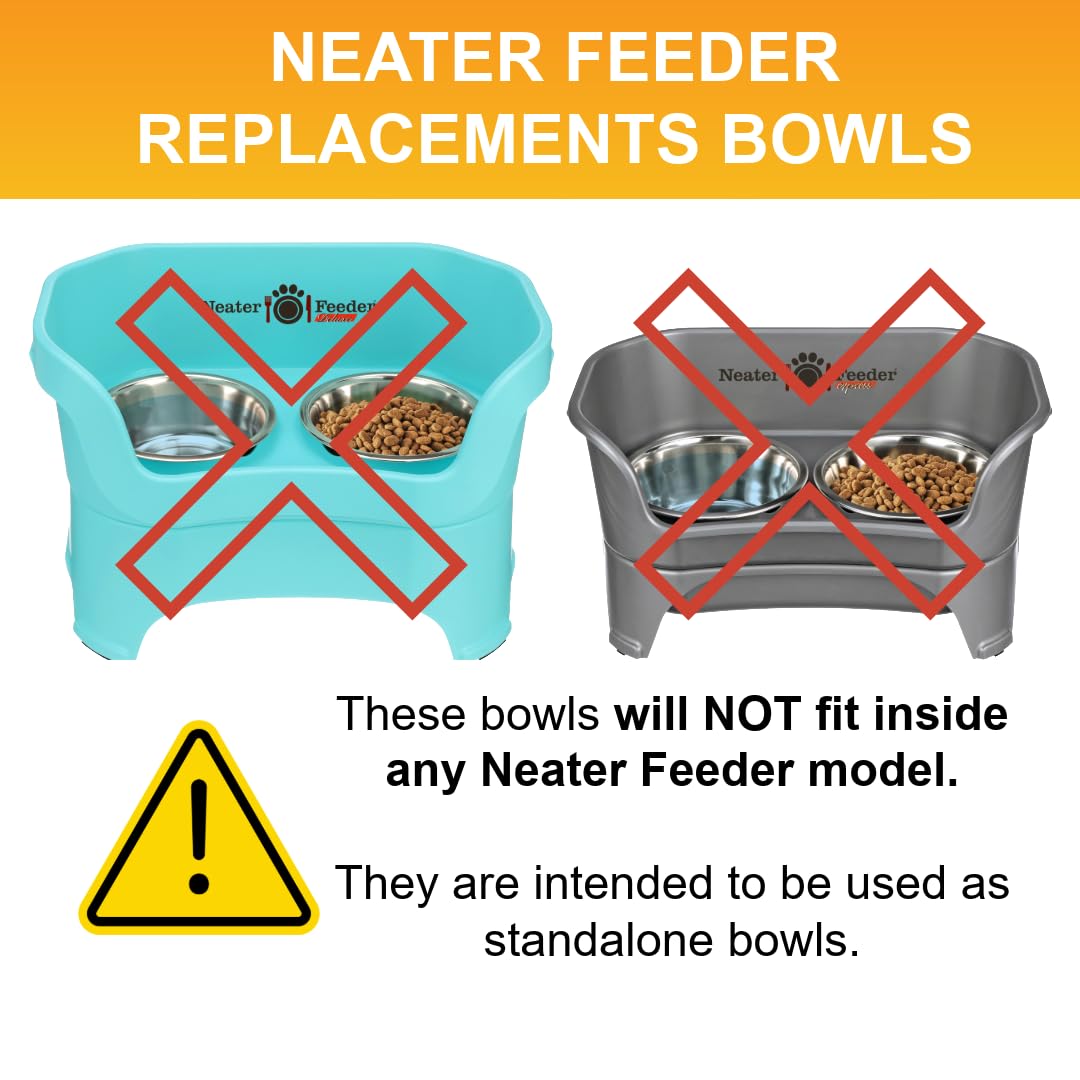 Neater Pet Brands set of two bowls arranged for meal time.