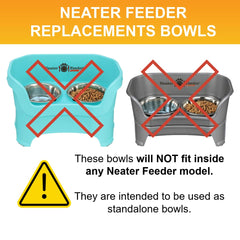 Neater Pet Brands set of two bowls arranged for meal time.