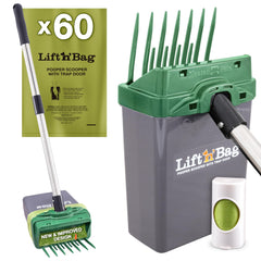 Neater Pet Lift N’ Bag 2.0 scooper assembly enables quick one-handed cleanup.