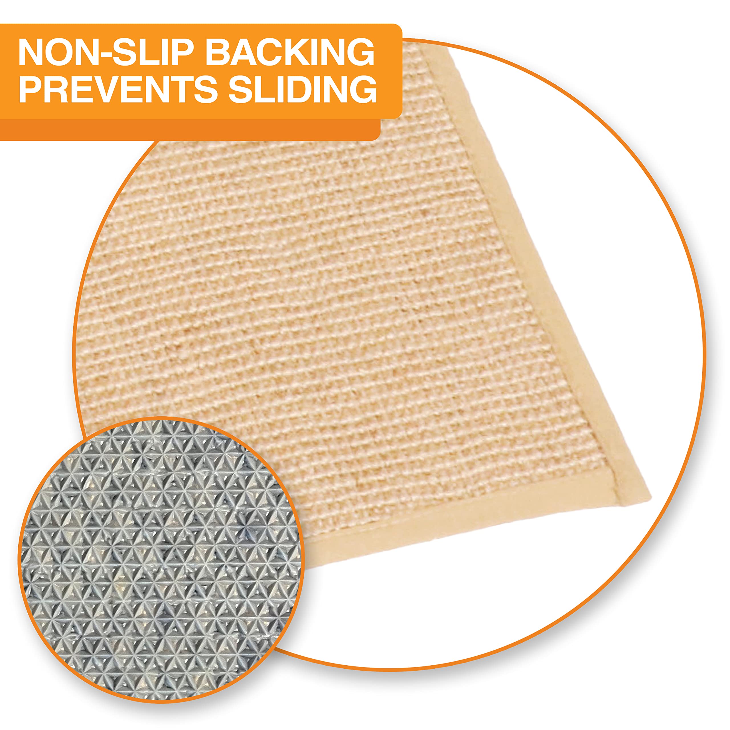 Neater Pets jute litter mat paw-closeup shows soft texture protecting paws.