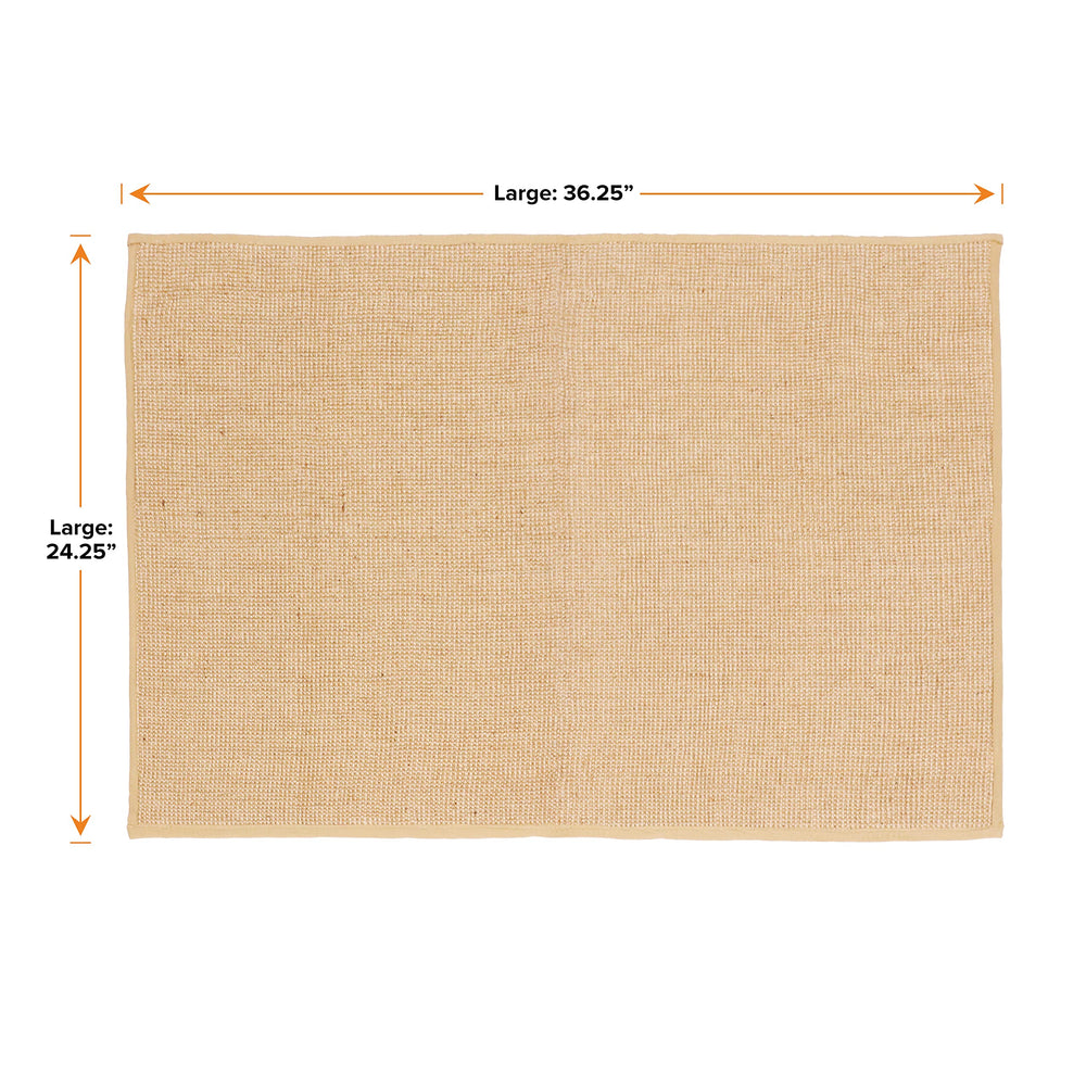 Neater Pets litter mat size 24x36 inches for broad coverage.