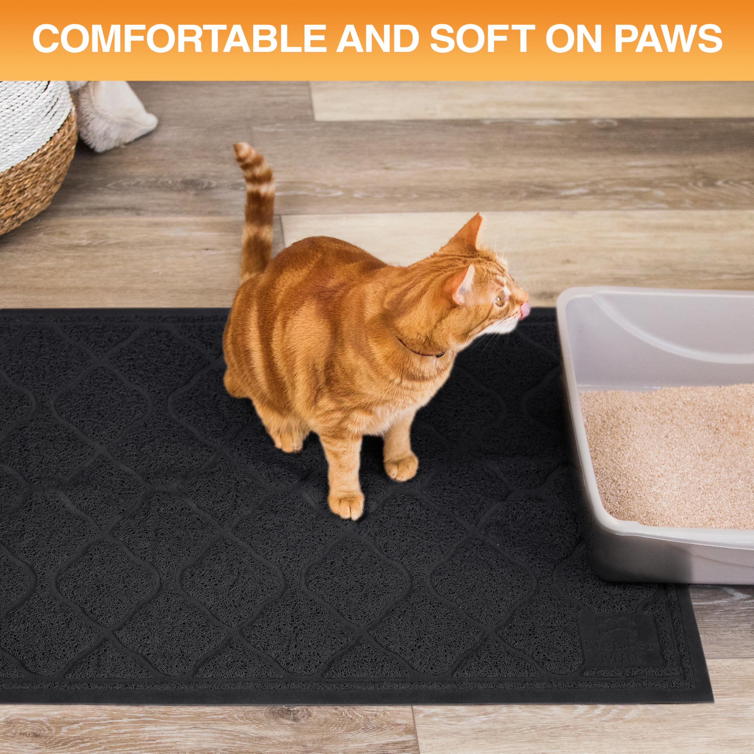 Neater Pets Neater Mat soft material is gentle on kitty paws