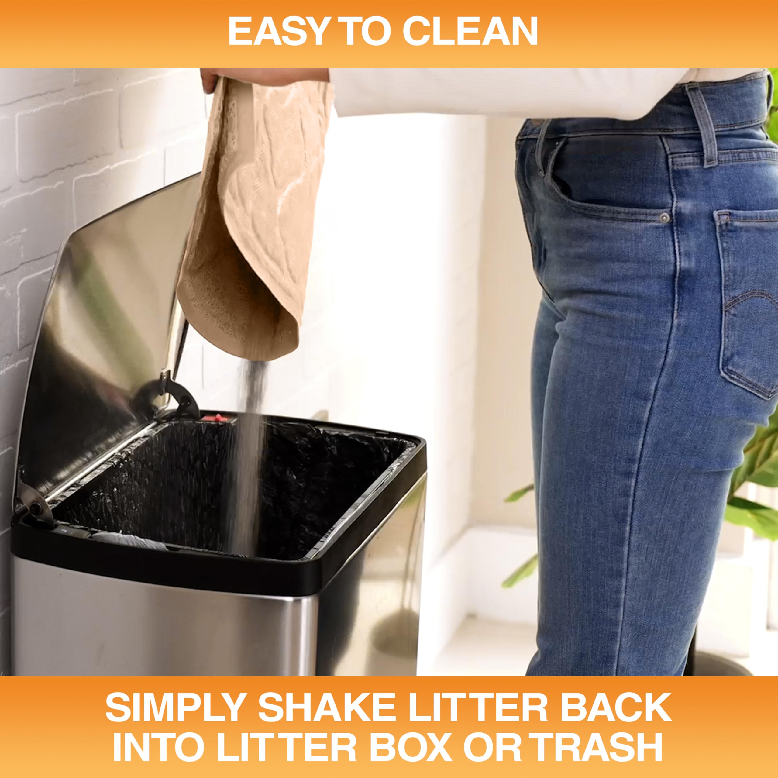 Neater Pets Neater Mat easy rinse after use keeps area tidy.