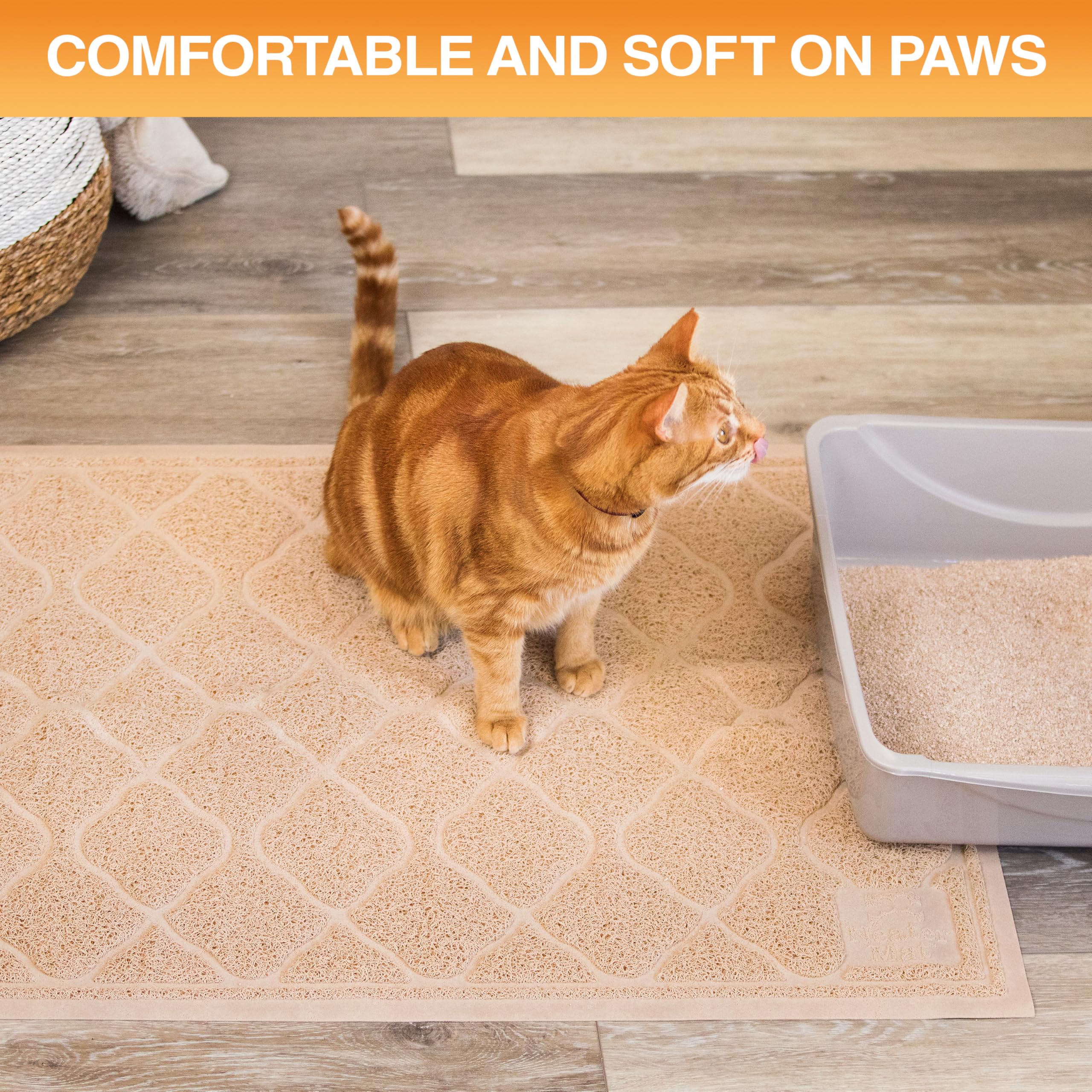 Neater Pets Neater Mat soft on paws supports comfy kitty steps.