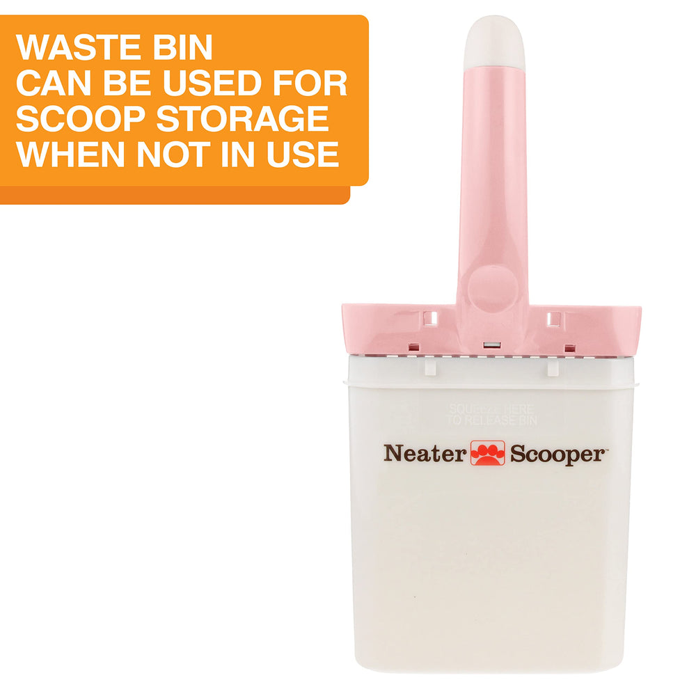 Neater Scooper reduces dust and odors with direct bagging design.