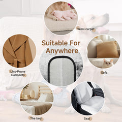 NEBALASTE pet-hair-remover-gloves-washable demonstrate reusable cleaning on fabrics.