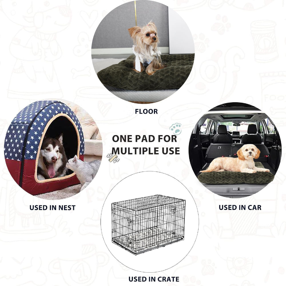 Necesitar dog crate bed multi-use as crate, car, sofa pillow.