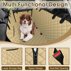 NECKORY back-seat hammock with side wings shielding door edges