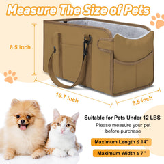NECKORY dog car seat with safety belt keeps your pet snug during drives.