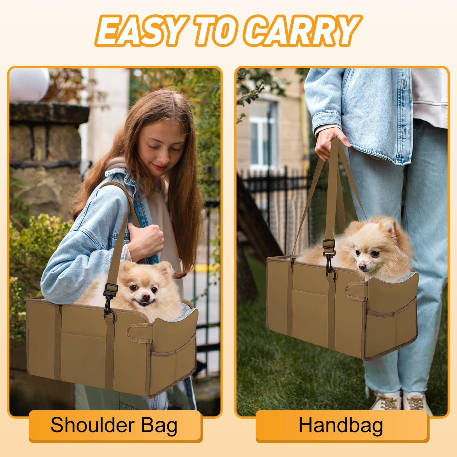 NECKORY dog-seat-storage-pocket helps you keep essentials within reach.