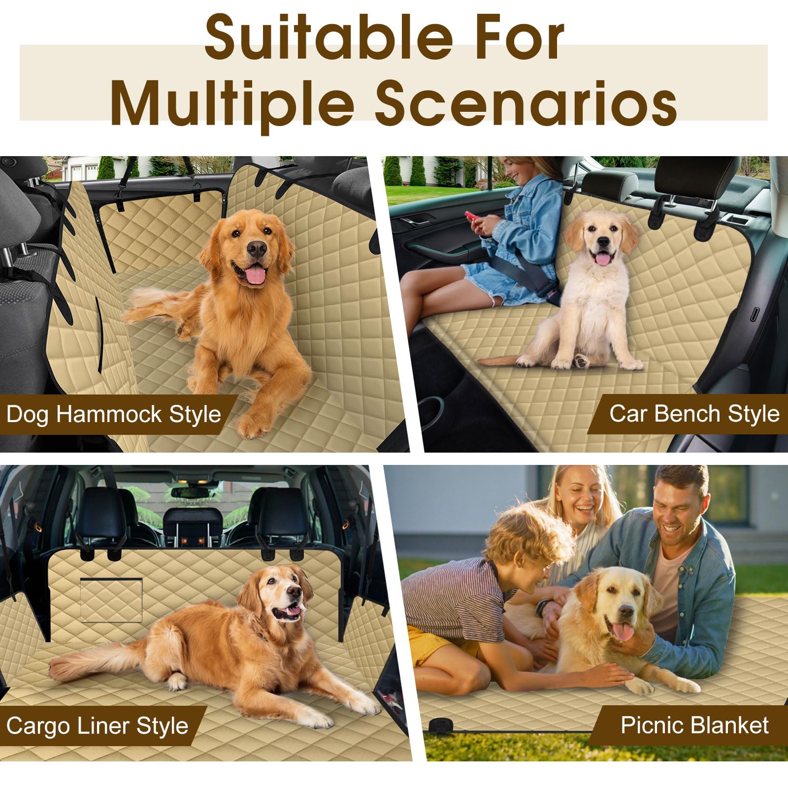 NECKORY multi-functional seat cover converting to camping mat