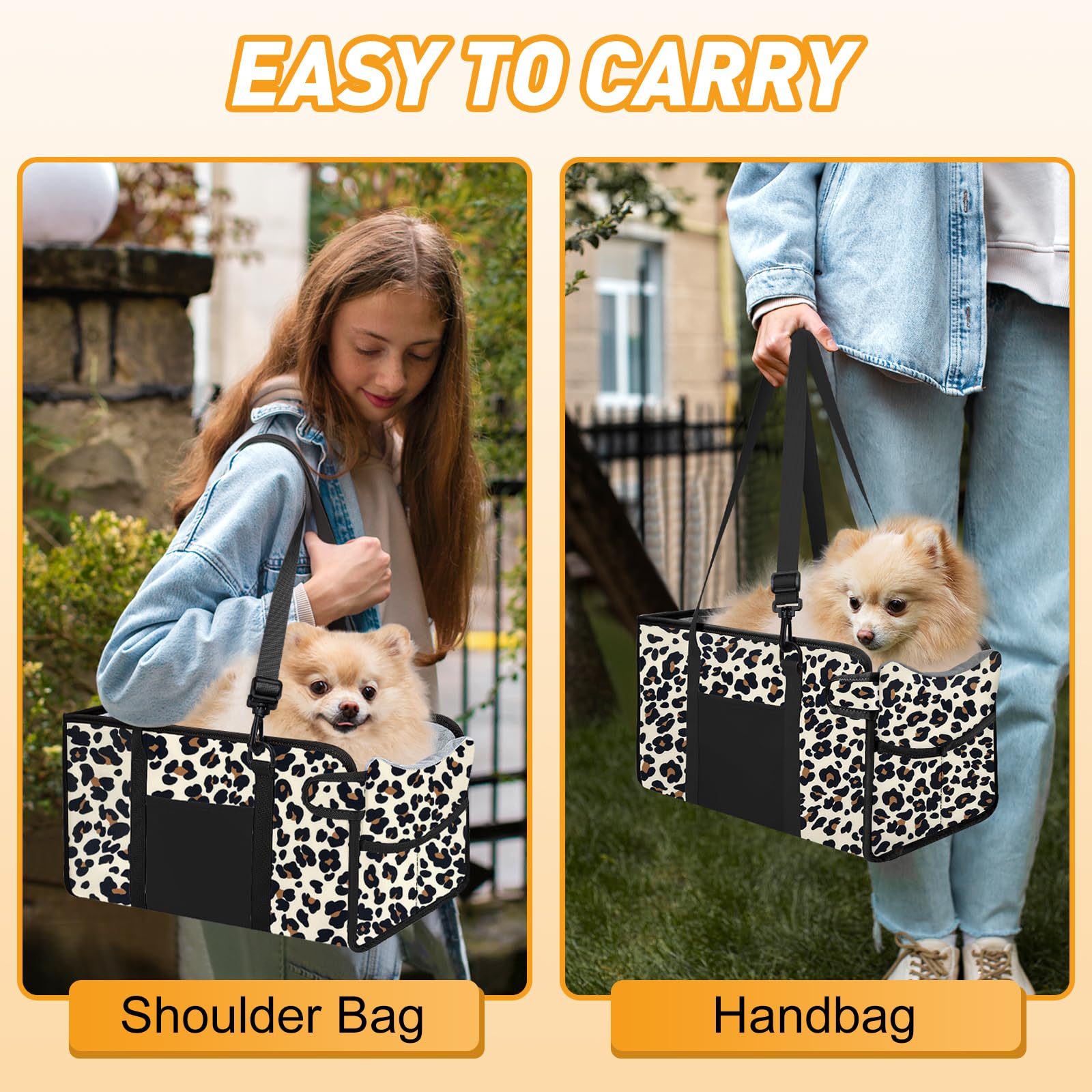 NECKORY storage pocket keeps treats and toys within reach during journeys.