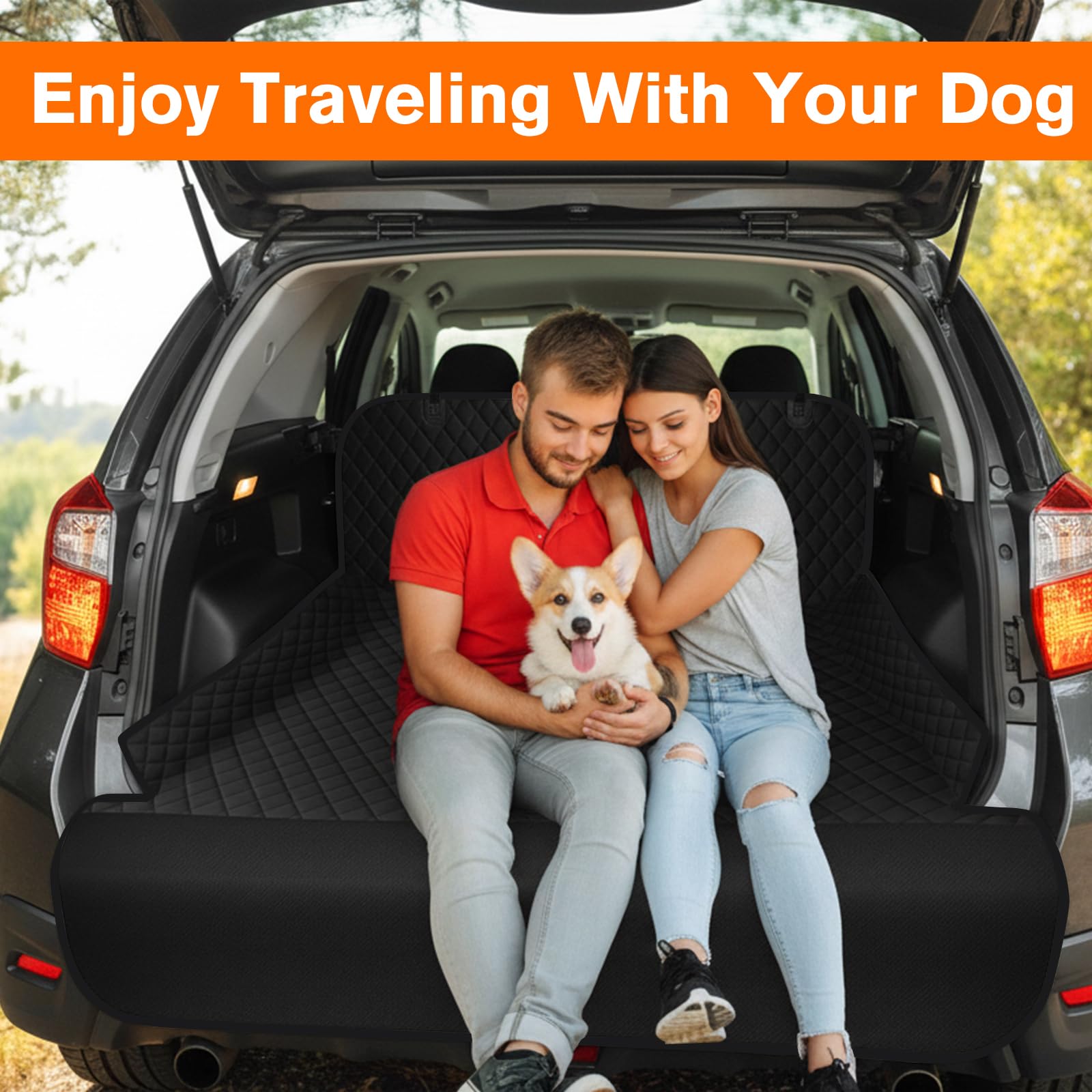 NECKORY SUV cargo liner wide coverage protects trunk and rear walls.