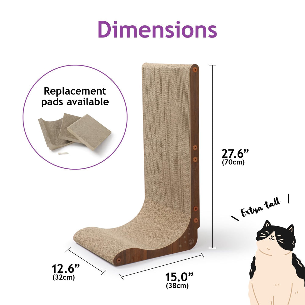 NECOICHI Cardboard Scratcher Wall recycling-usage indicates eco-friendly choice for cat households