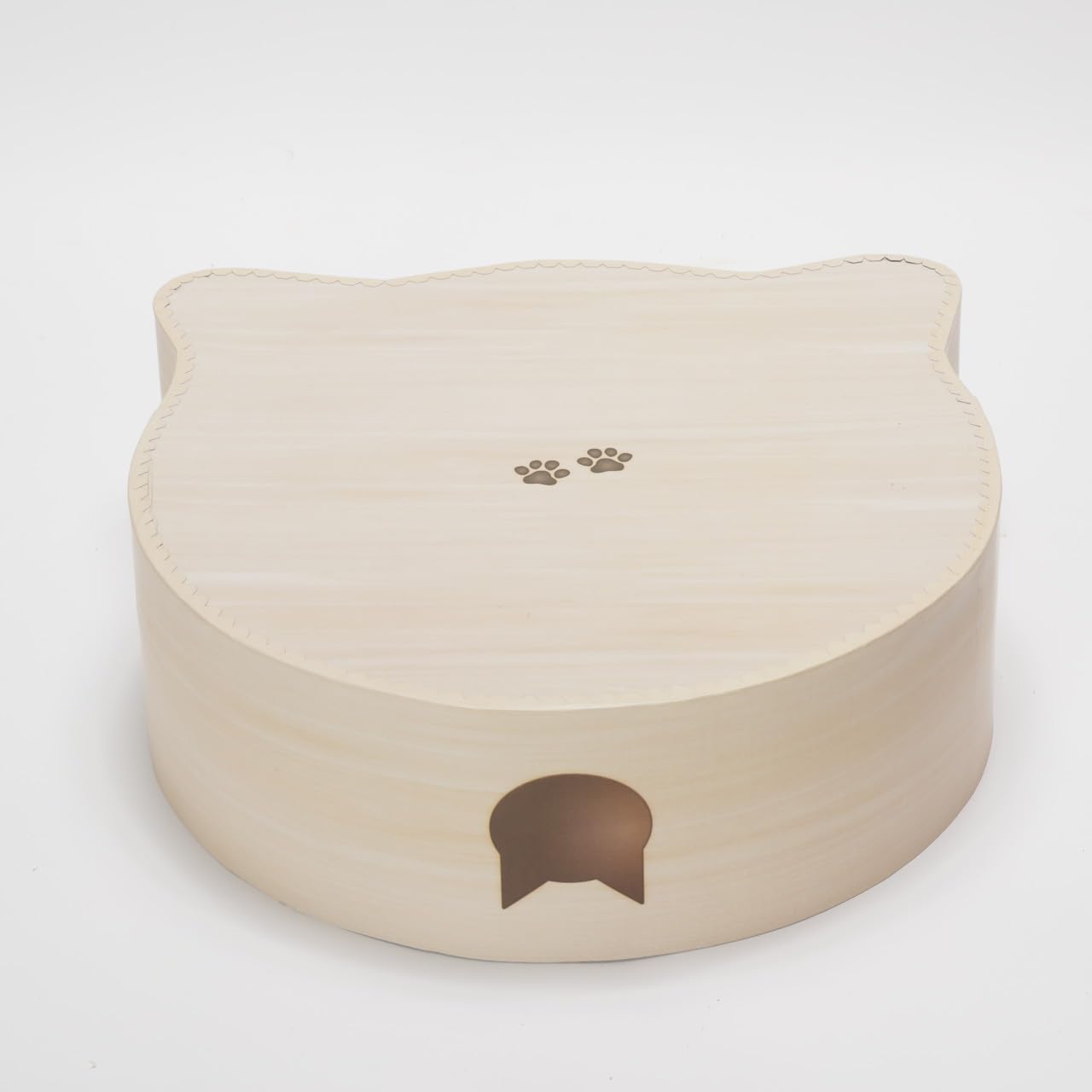 NECOICHI Cat-Headed Scratcher Bed birch large cat lounging pose for relaxation