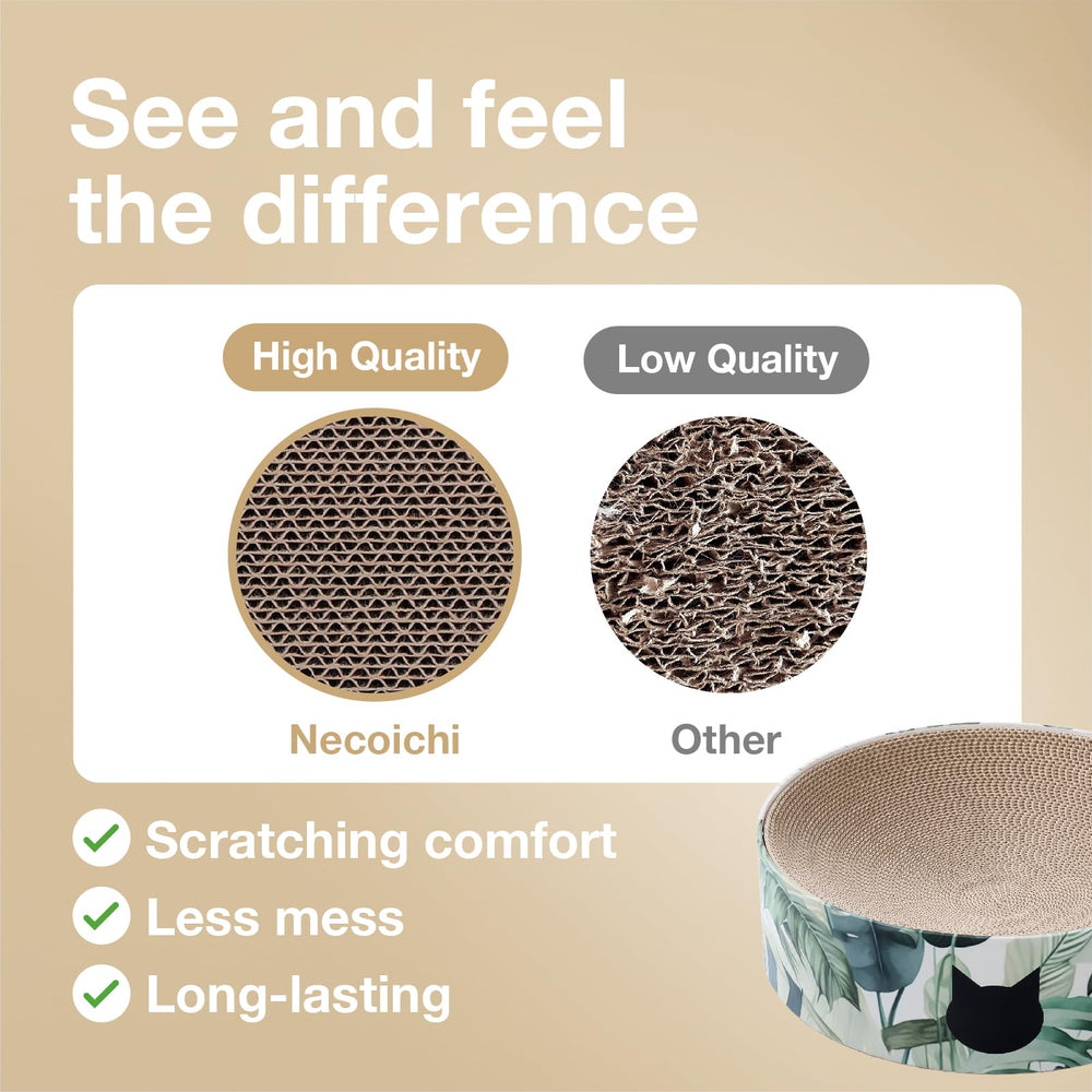 NECOICHI cat scratcher bowl cat-head silhouette enhances modern decor