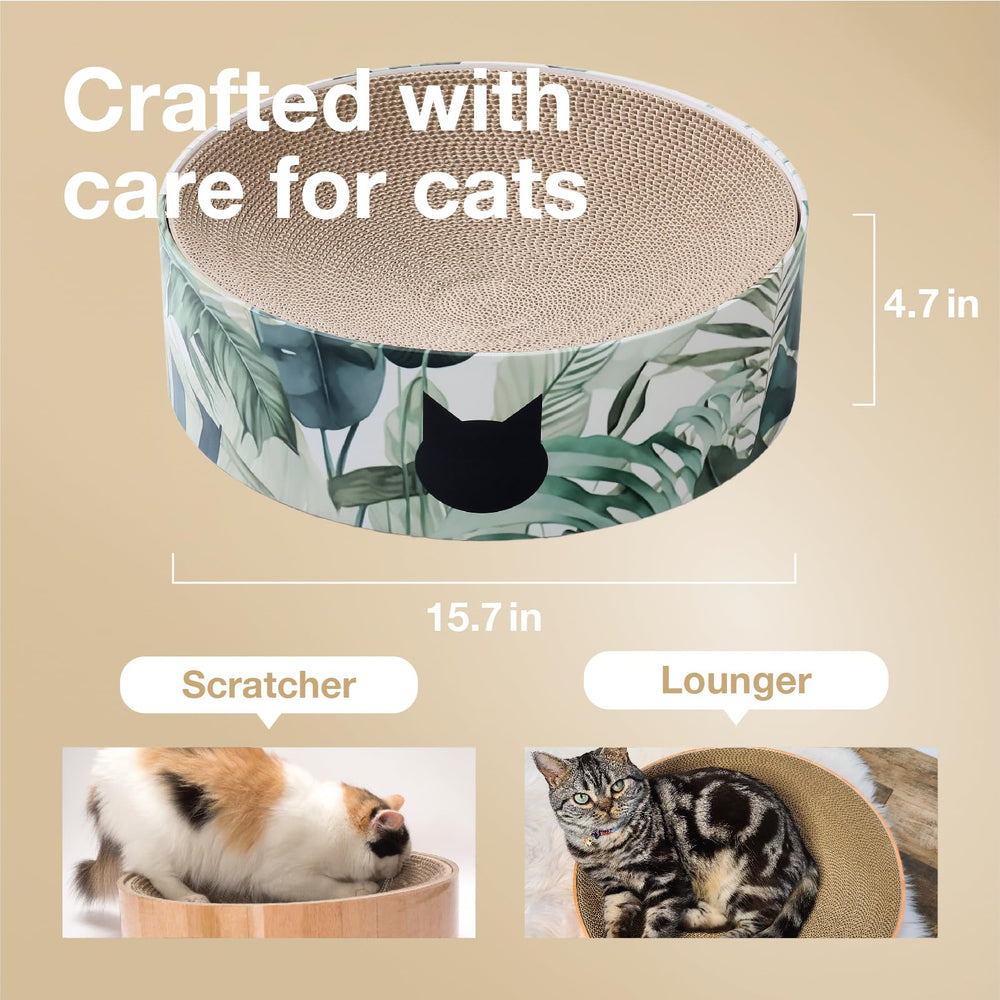 NECOICHI cat scratcher bowl reversible scratching pad detail for dual use