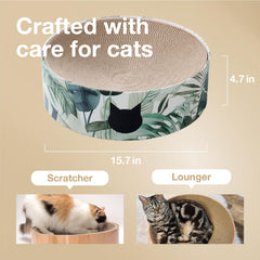 NECOICHI cat scratcher bowl reversible scratching pad detail for dual use