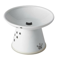 NECOICHI raised cat food bowl ceramic elevated design reduces whisker fatigue during meals.