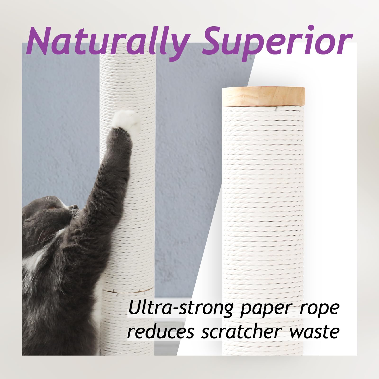 NECOICHI replaceable scratching pad highlights easy maintenance and longer-lasting use.