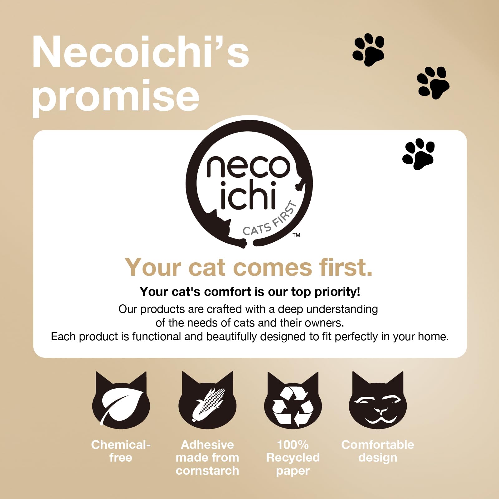 Necoichi replacement-pad snug-fit confirms easy replacement for a seamless bed.