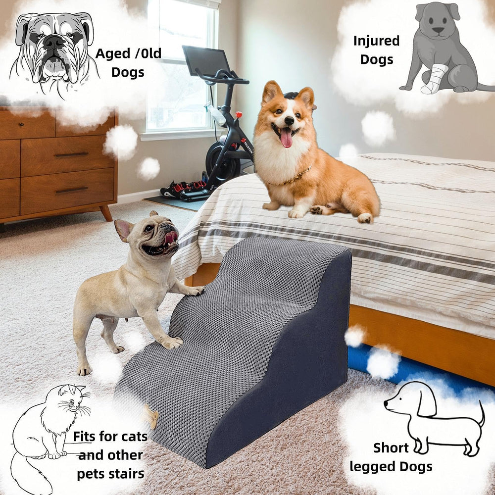 Necrely dog stairs vacuum-packed packaging ensures safe shipping