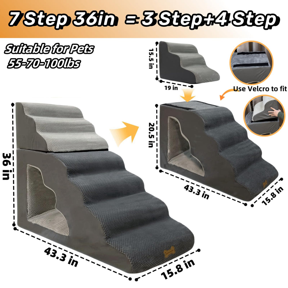 Necrely top layer close-up showing non-slip grip on stairs