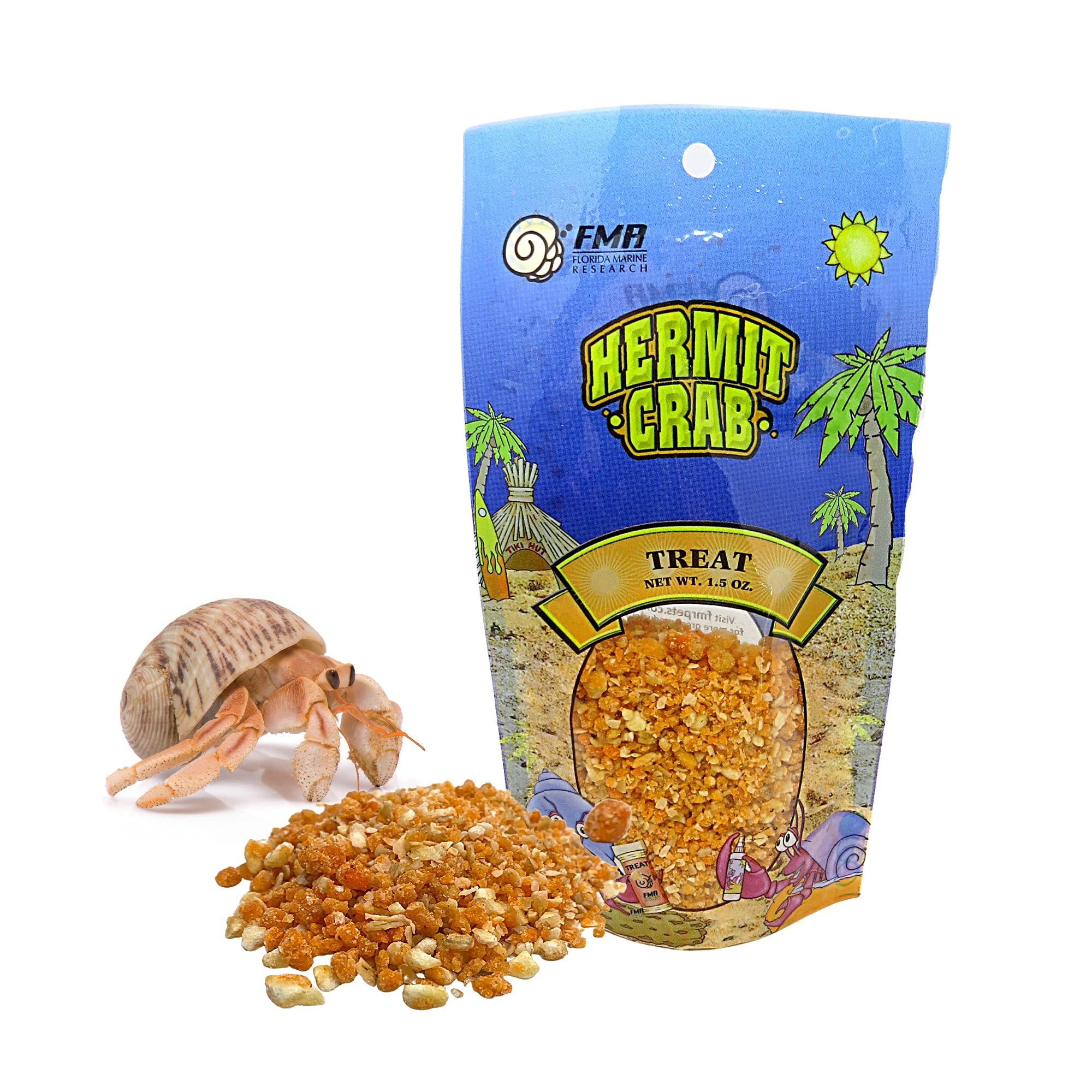 Needzo golosinas-frutas-y-granos para cangrejo ermitaño, complemento sabroso entre comidas.