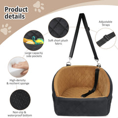 NEEZUKAR dog car seat removable washable cover for easy cleaning