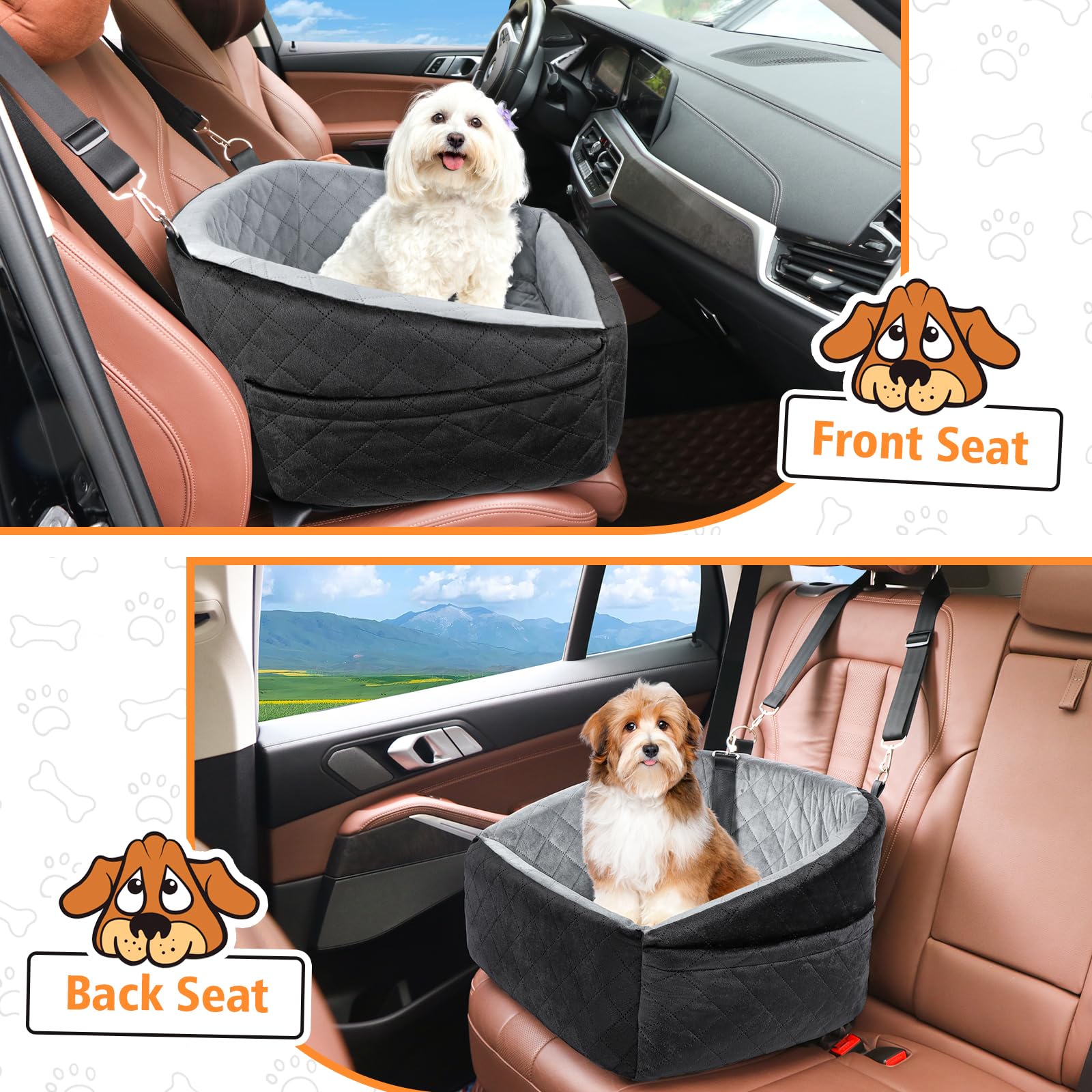 NEEZUKAR dog car seat safety belt attachment for harness