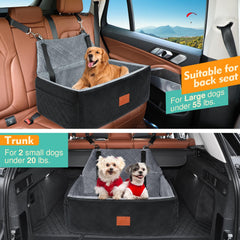 NEEZUKAR dog car seat safety leashes keep pets secure without restricting movement.